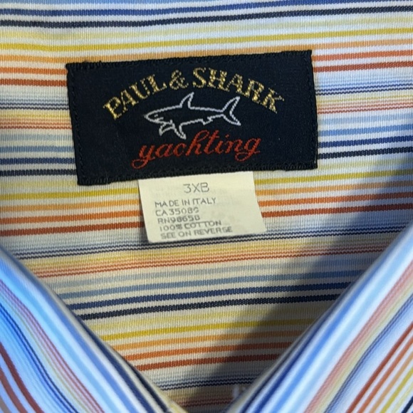 Paul & Shark Mens 3XB Gangnam Check Button UP Long Sleeve Yachting shirts - Picture 15 of 15
